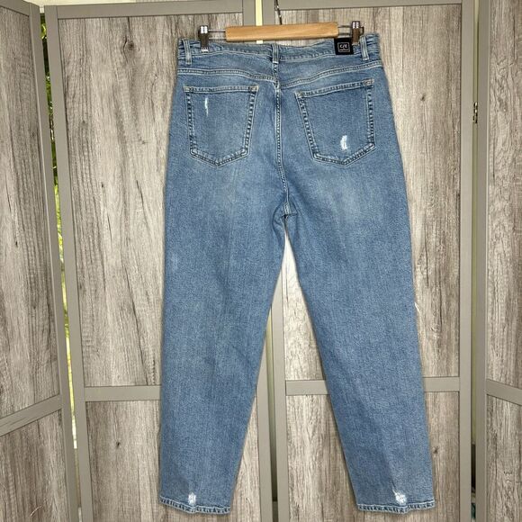 C/E Current Elliott Jeans Size 30 Distressed Ripped Boyfriend Tapered Leg - Picture 6 of 9